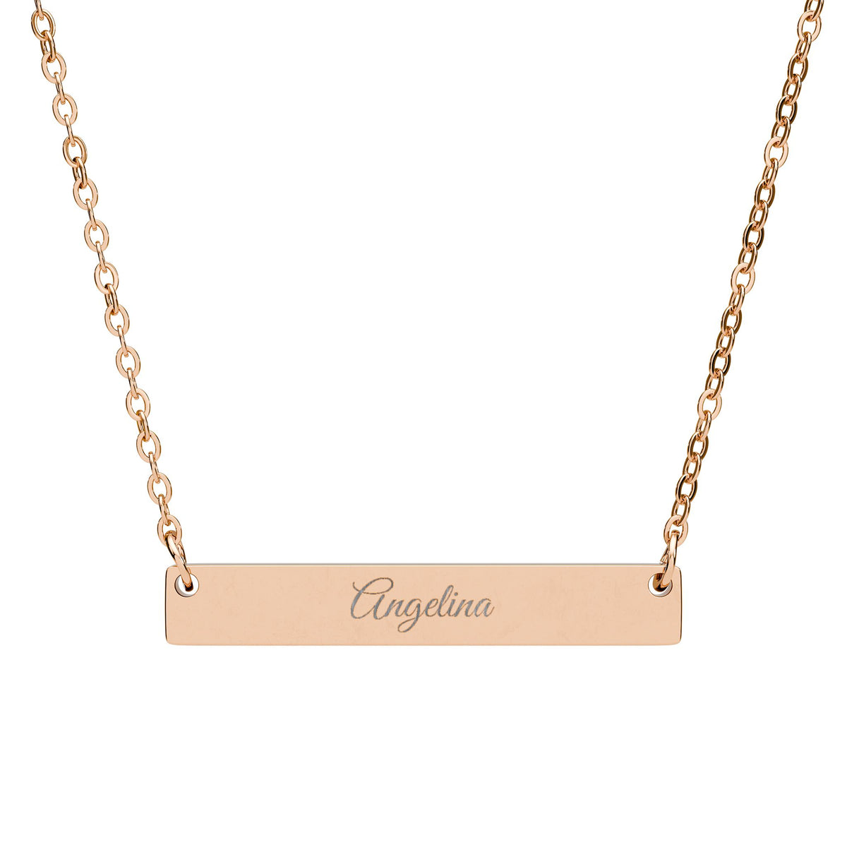 Personalized Horizontal Bar Necklace