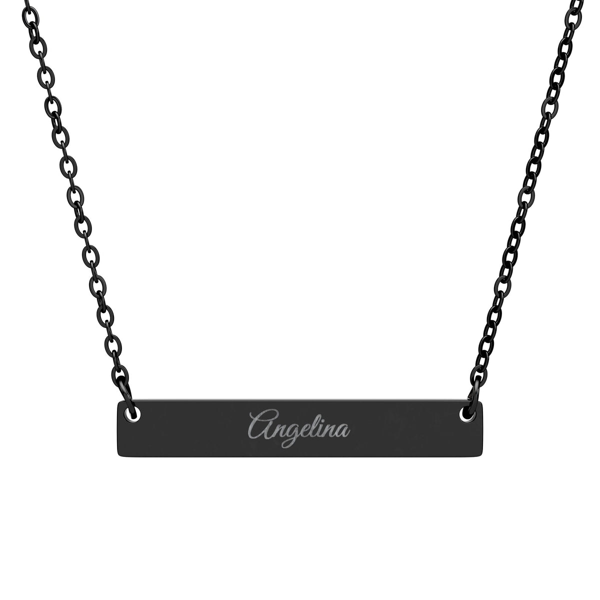Personalized Horizontal Bar Necklace