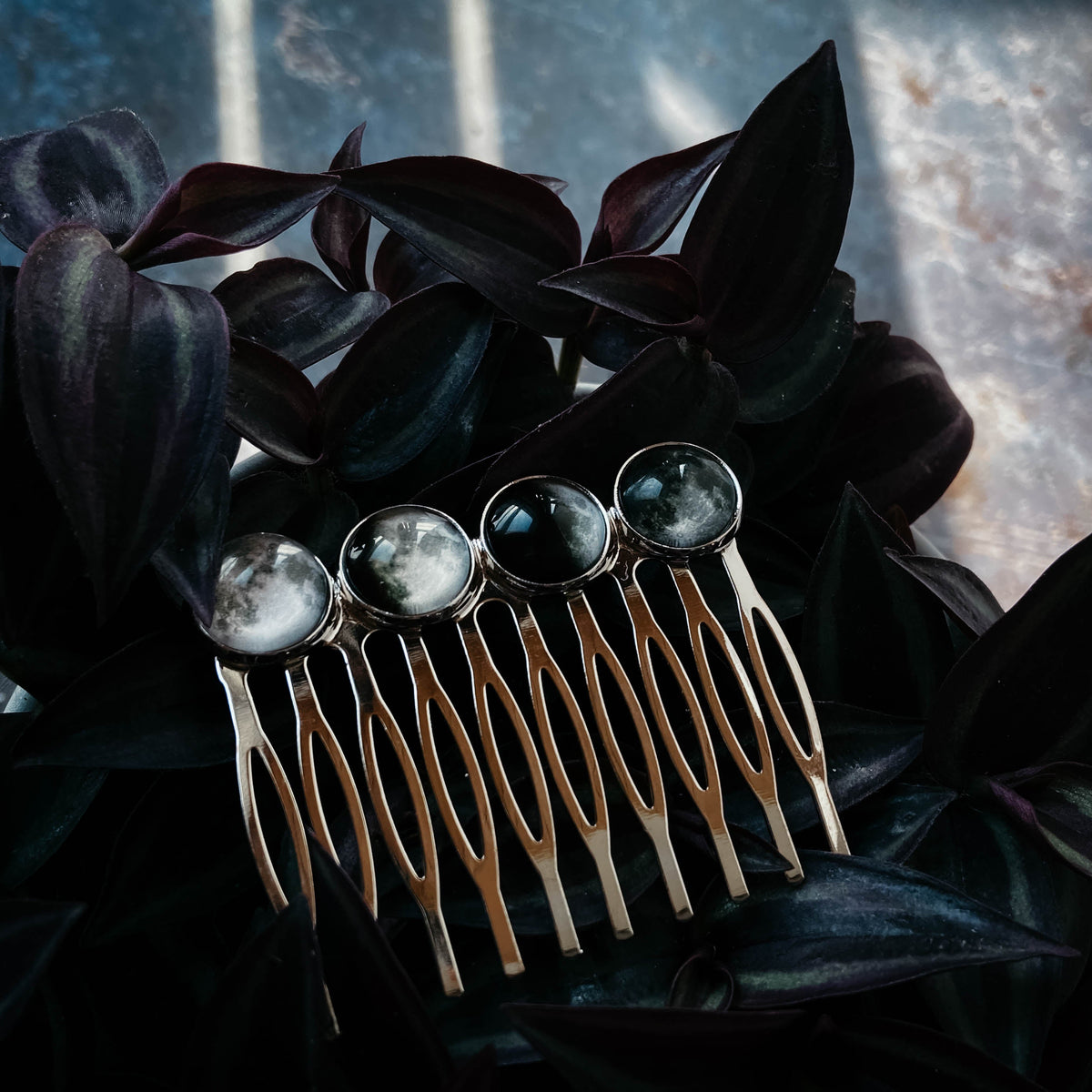 Moon Phase Hair Comb
