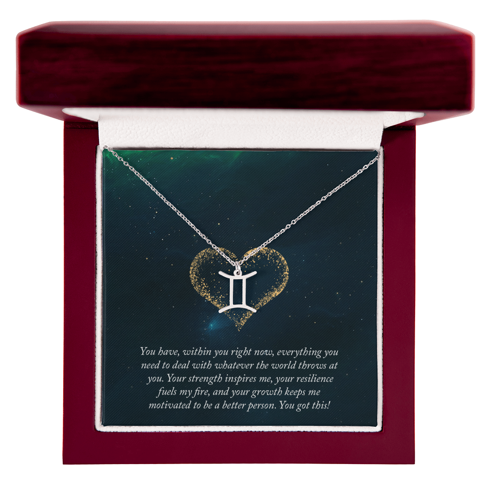 Zodiac Symbol Pendant Necklace