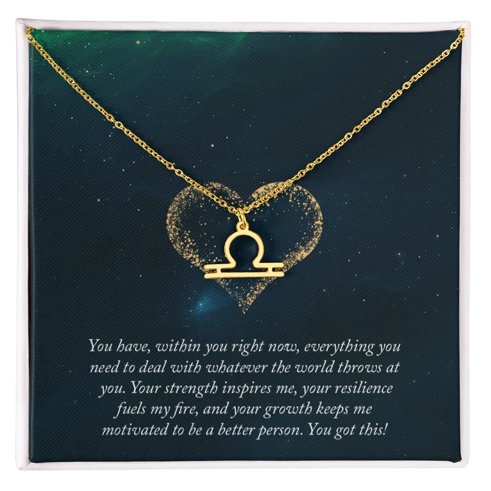 Zodiac Symbol Pendant Necklace