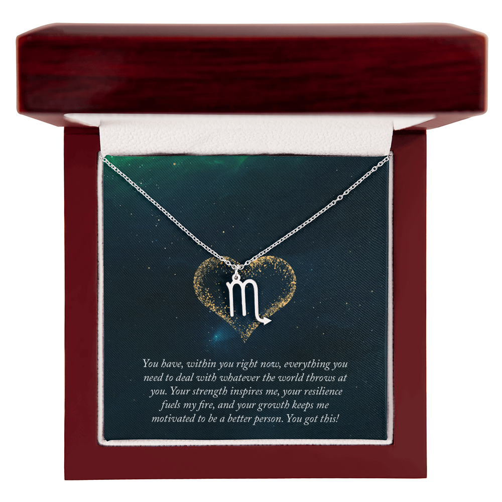 Zodiac Symbol Pendant Necklace