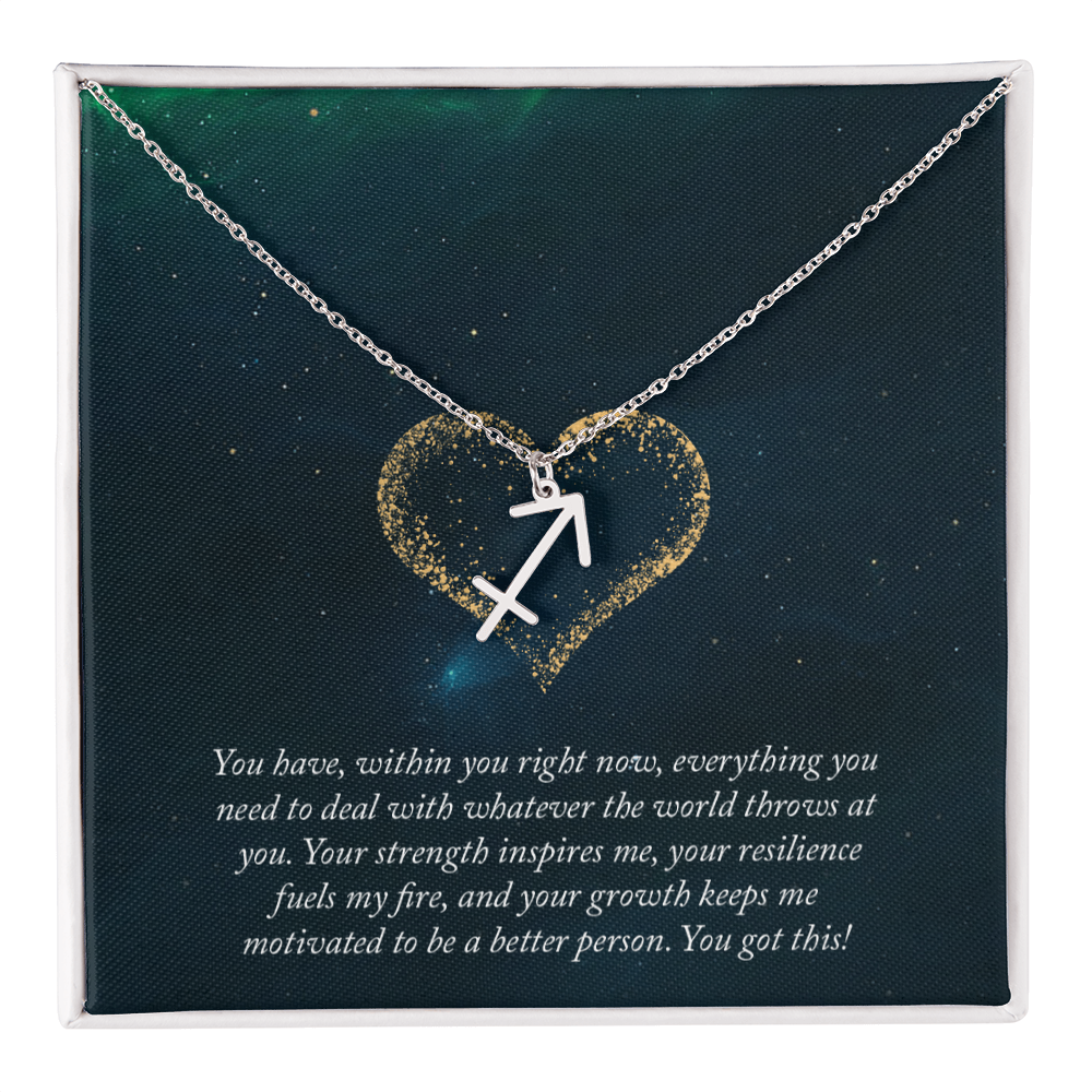 Zodiac Symbol Pendant Necklace