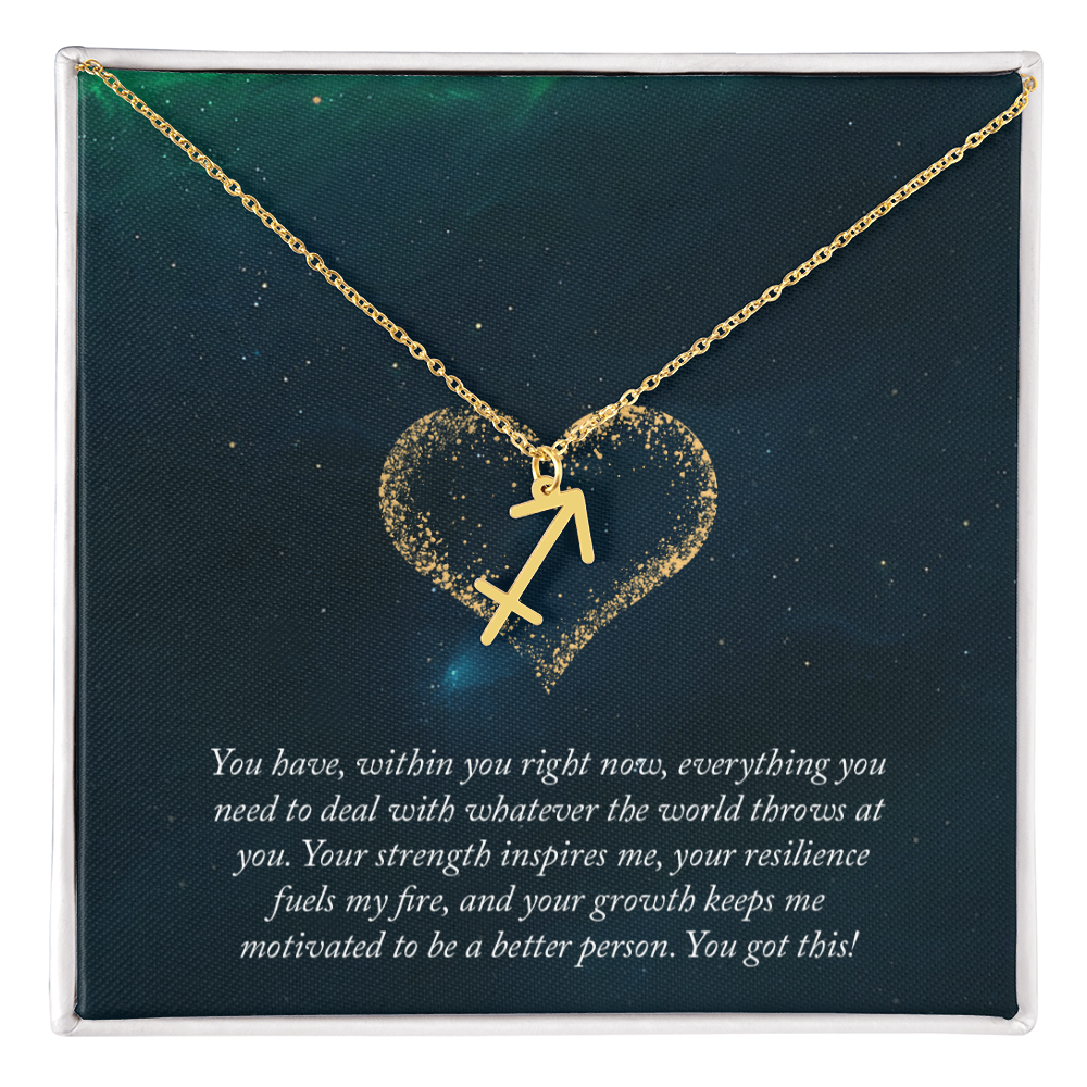Zodiac Symbol Pendant Necklace