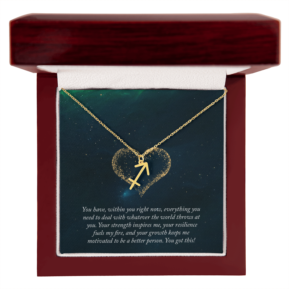 Zodiac Symbol Pendant Necklace