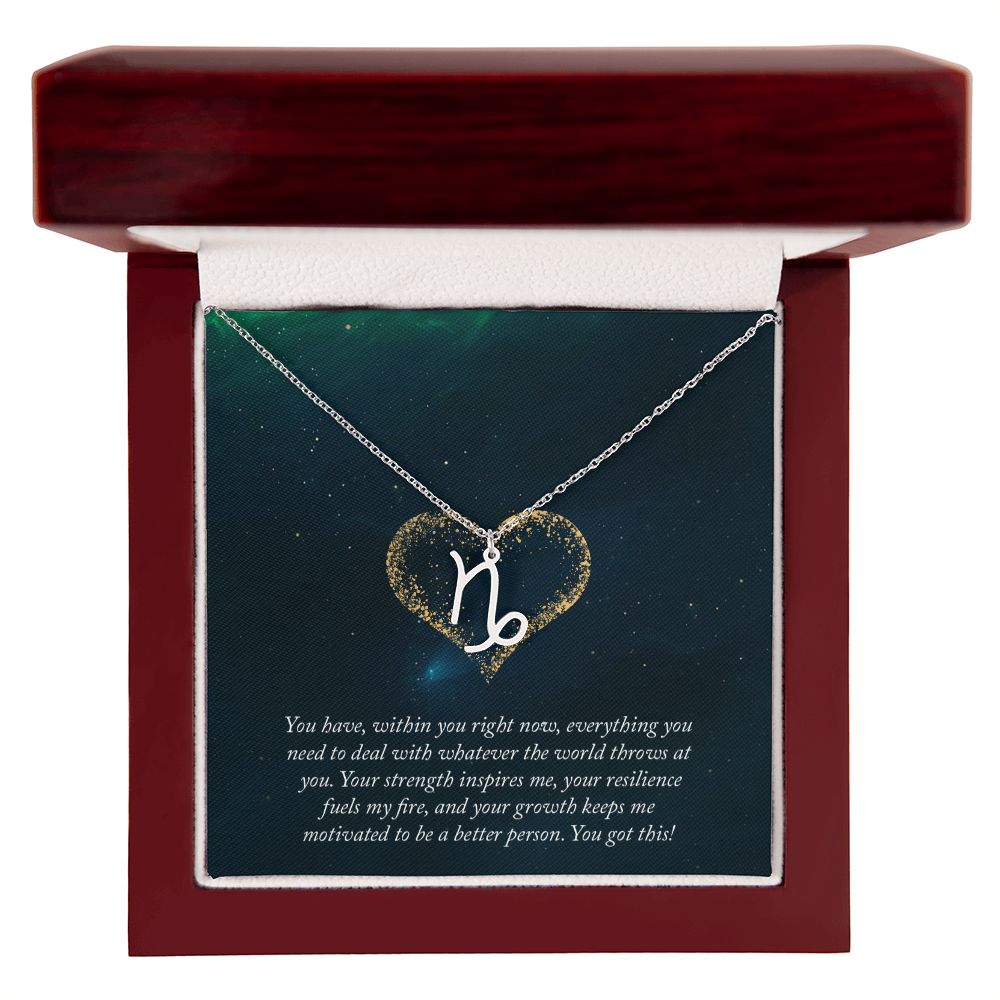 Zodiac Symbol Pendant Necklace