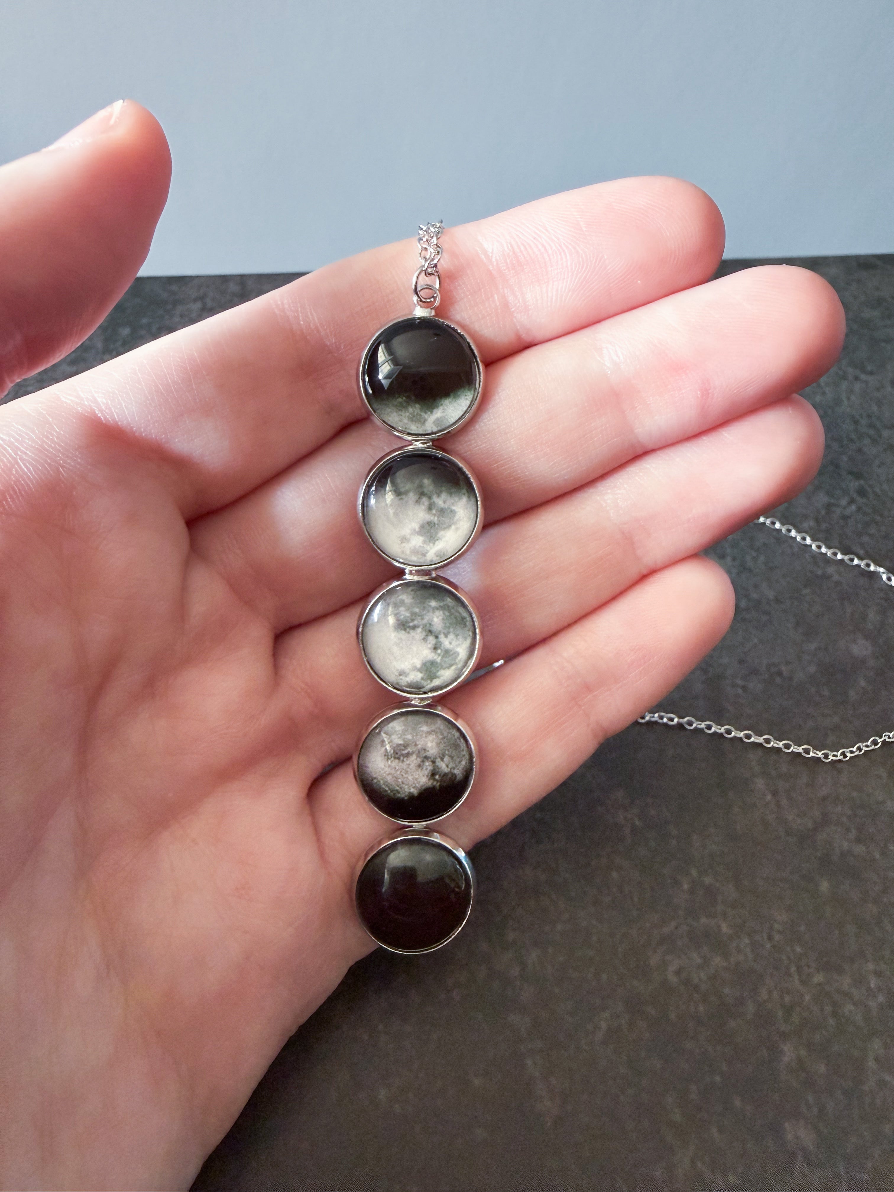 Moon Phase Pendant Necklace | Gift