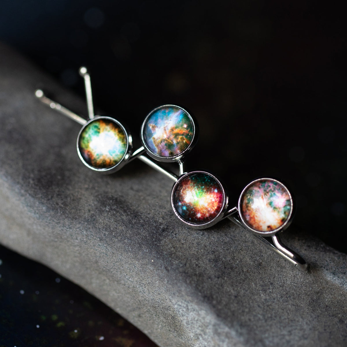 Four Nebula Hair Clip