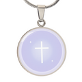 Minimalist Cross Circle Necklace – Christian Gift for Women – Inspirational Faith Jewelry – Religious Necklace