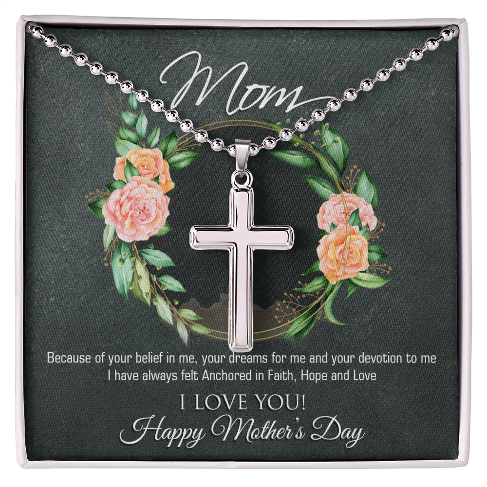 Artisan Filigree Cross Necklace | Mother's Day Gift