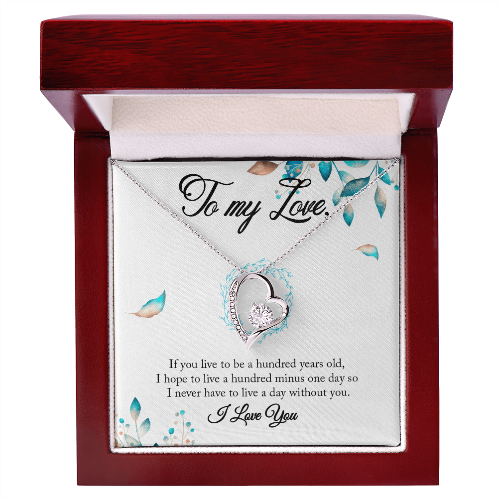 “To My Love – Heart Necklace Gift | Romantic Anniversary or Holiday Jewelry for Her”