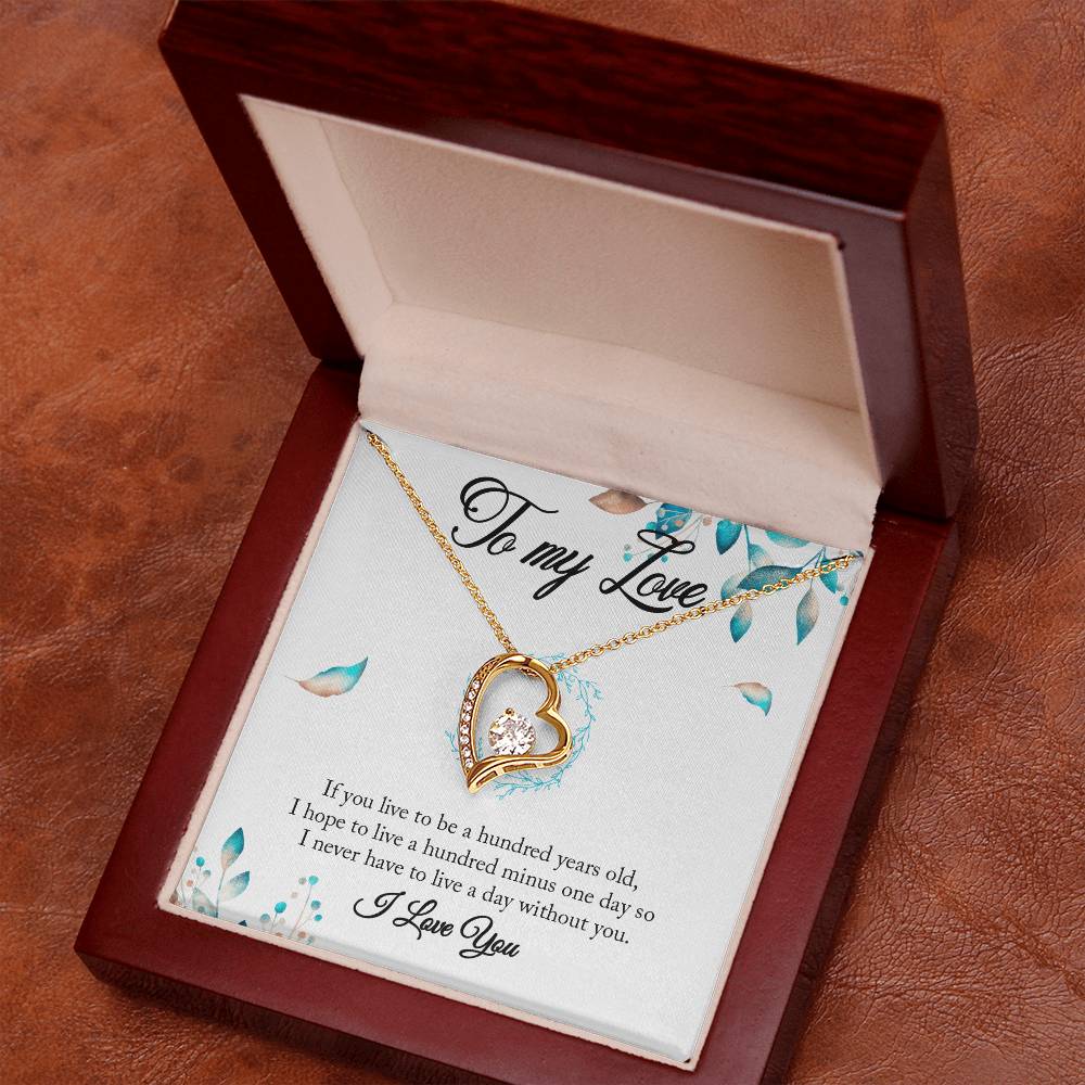 “To My Love – Heart Necklace Gift | Romantic Anniversary or Holiday Jewelry for Her”
