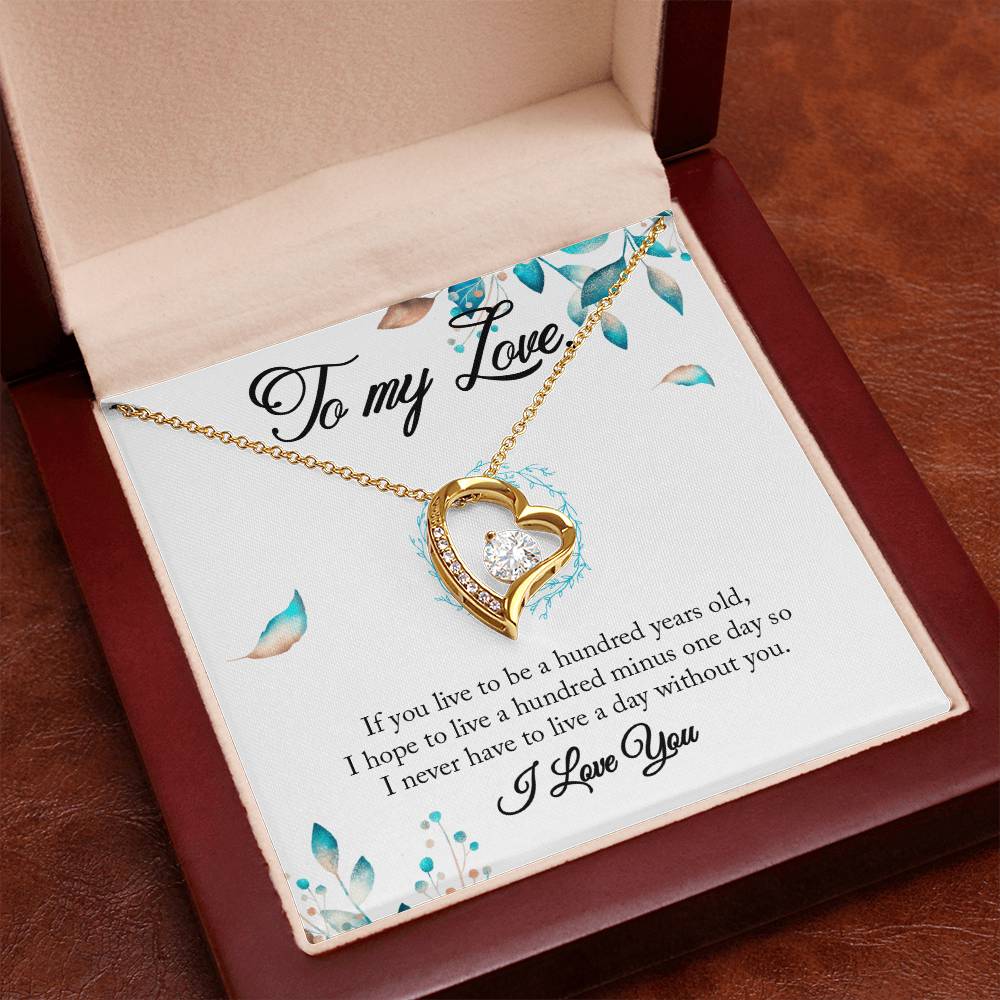 “To My Love – Heart Necklace Gift | Romantic Anniversary or Holiday Jewelry for Her”