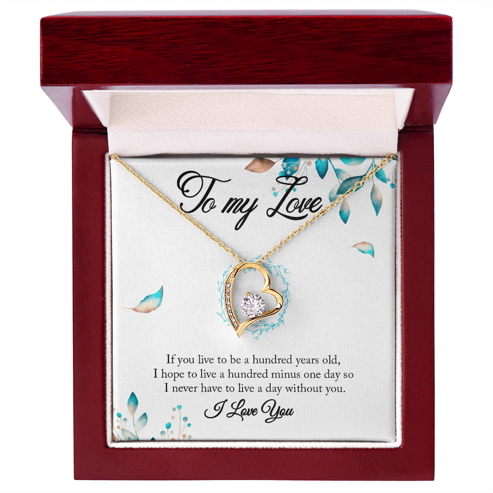 “To My Love – Heart Necklace Gift | Romantic Anniversary or Holiday Jewelry for Her”