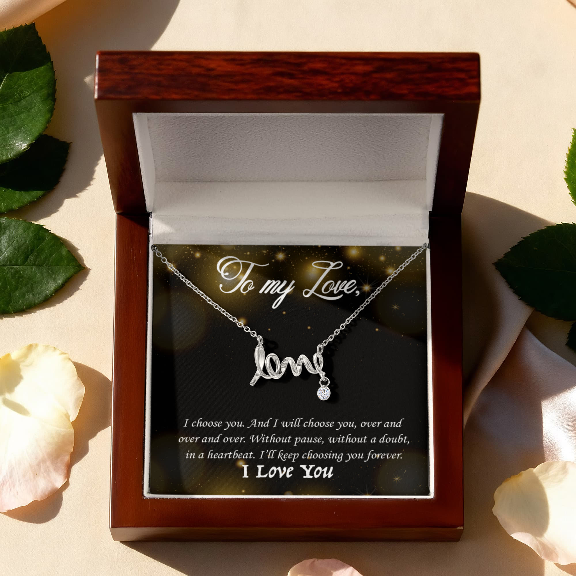 To My Love – Scripted Love Necklace