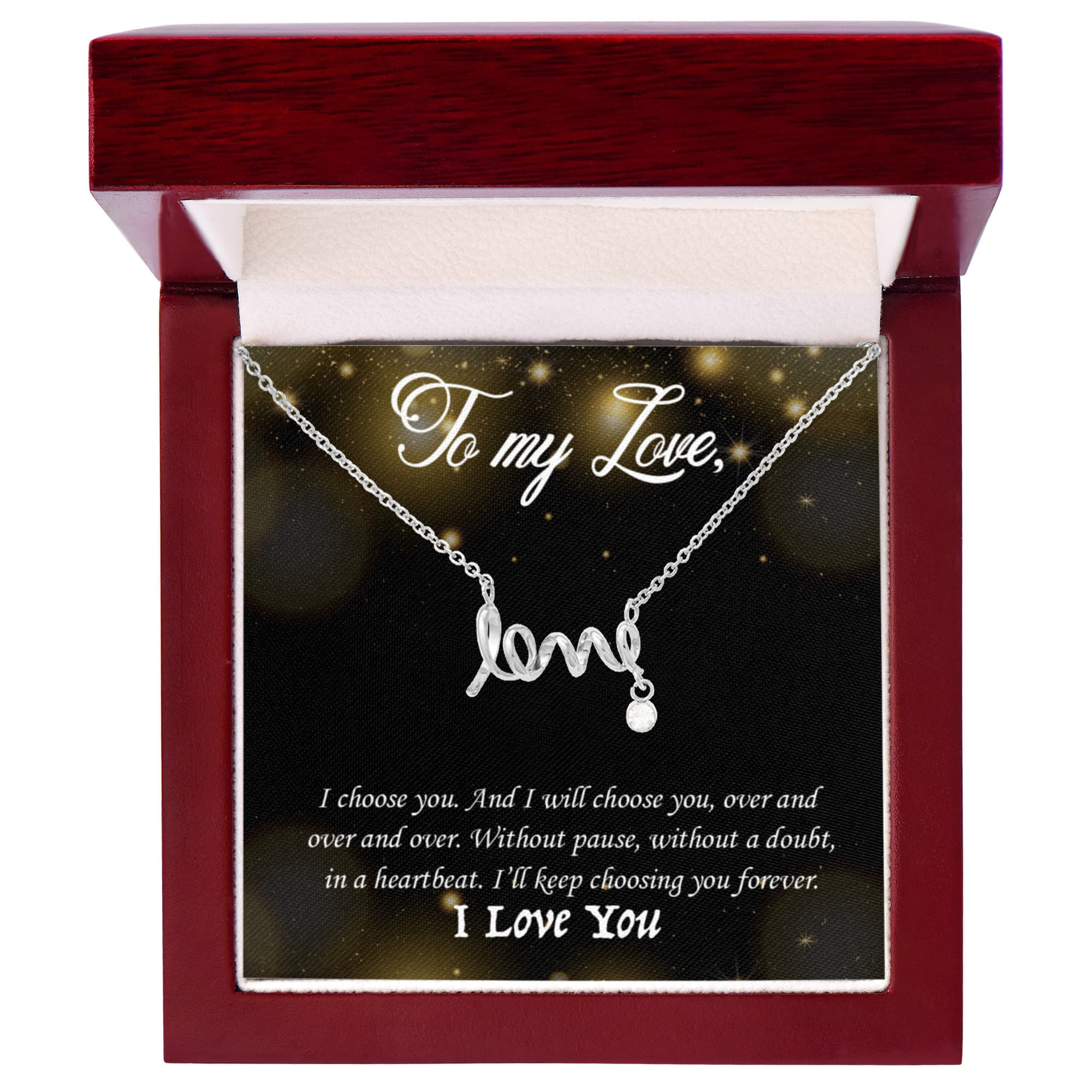 To My Love – Scripted Love Necklace