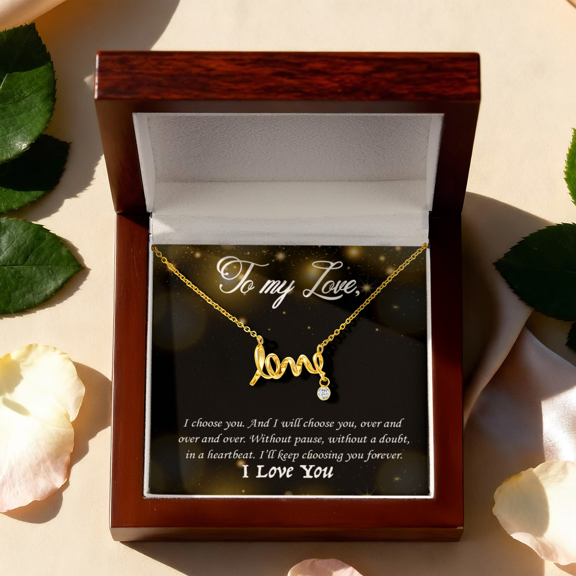 To My Love – Scripted Love Necklace