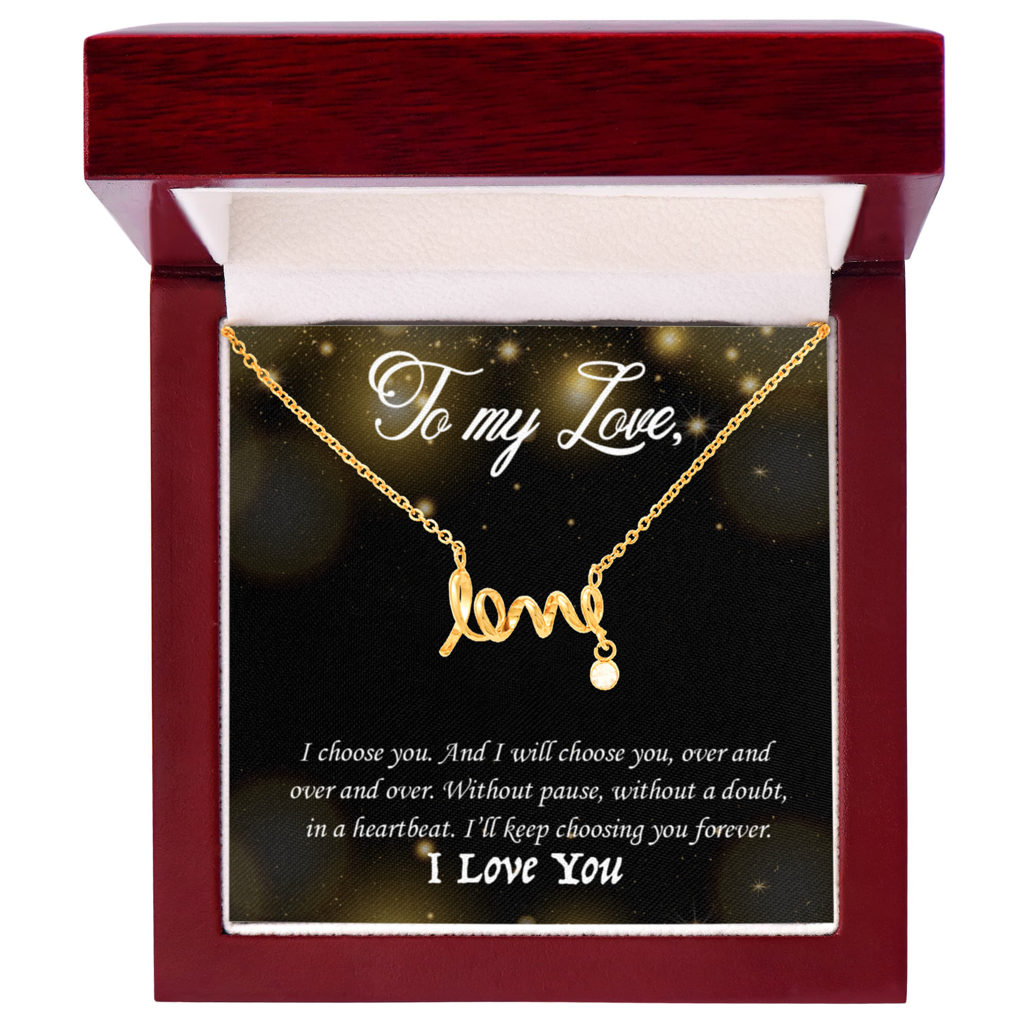 To My Love – Scripted Love Necklace