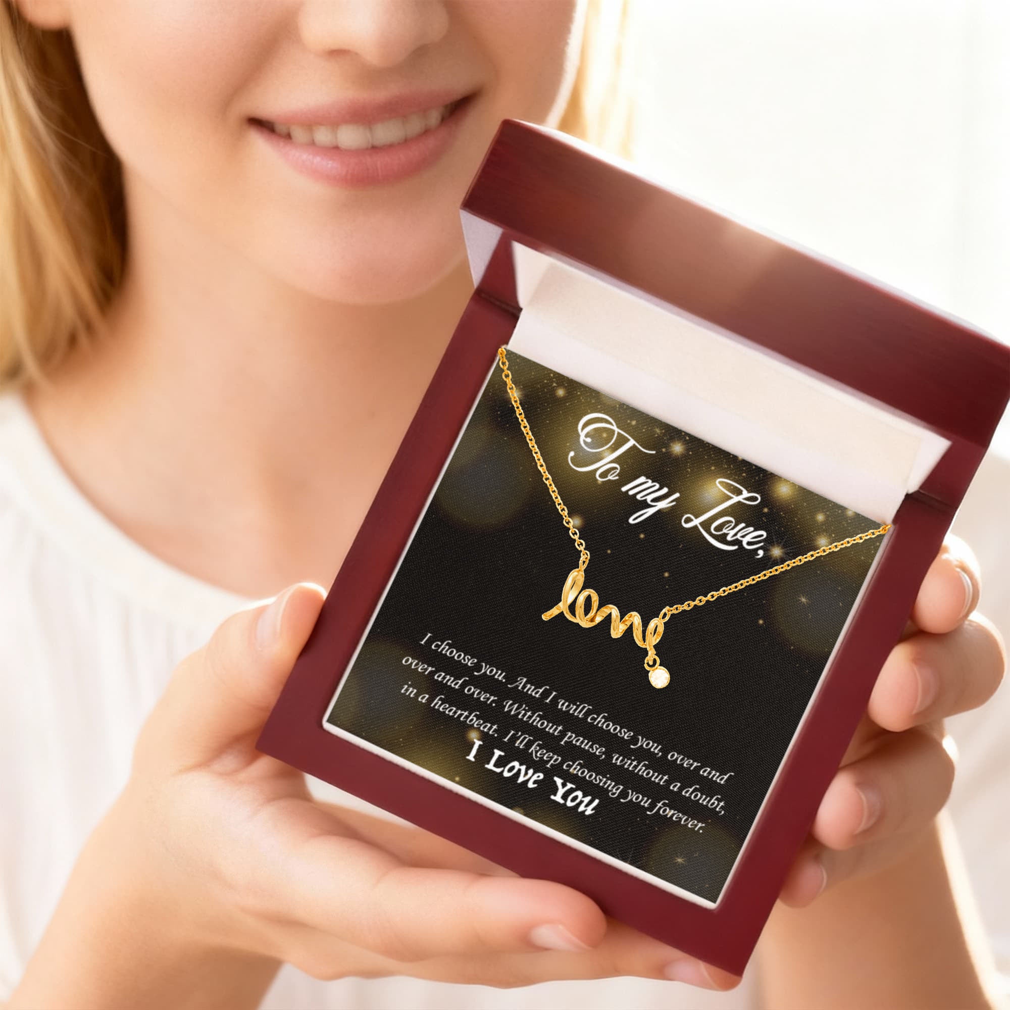 To My Love – Scripted Love Necklace