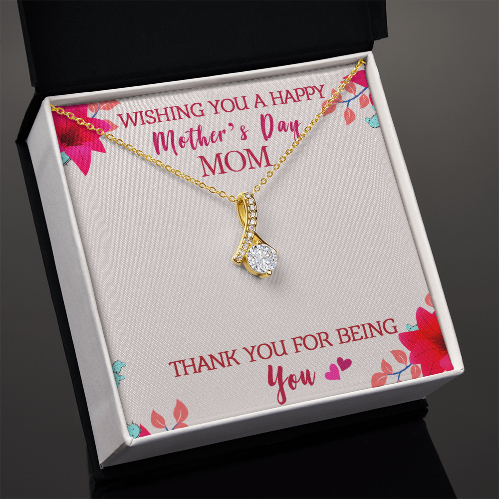 Alluring Ribbon Necklace | Elegant Mother's Day Gift