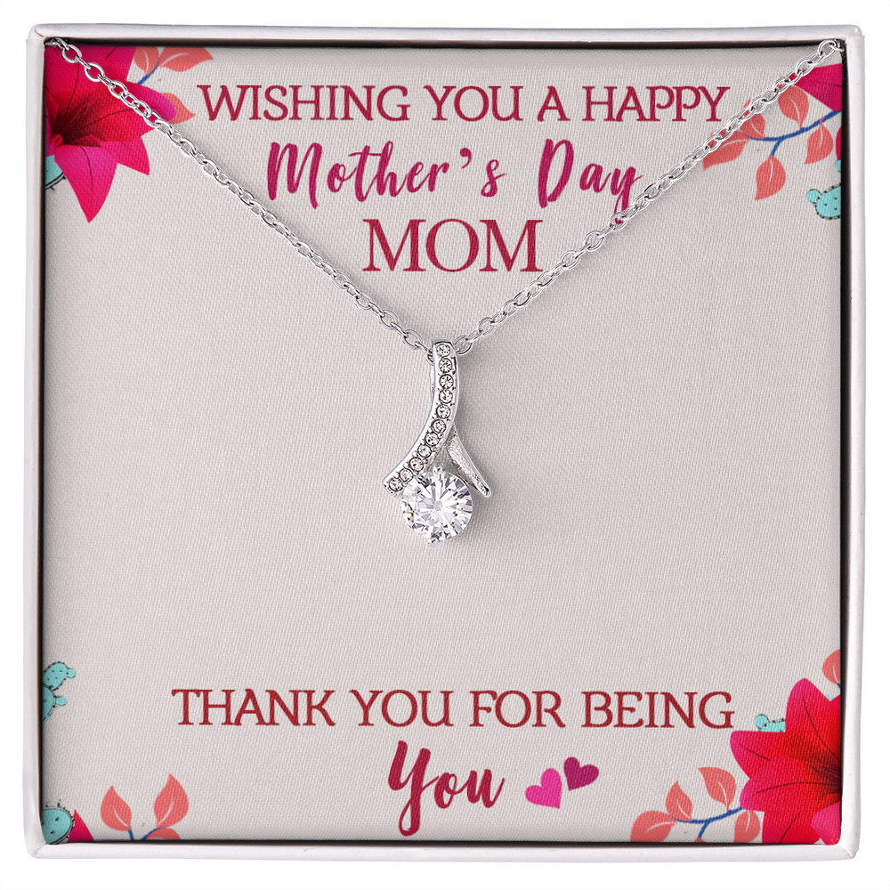 Alluring Ribbon Necklace | Elegant Mother's Day Gift