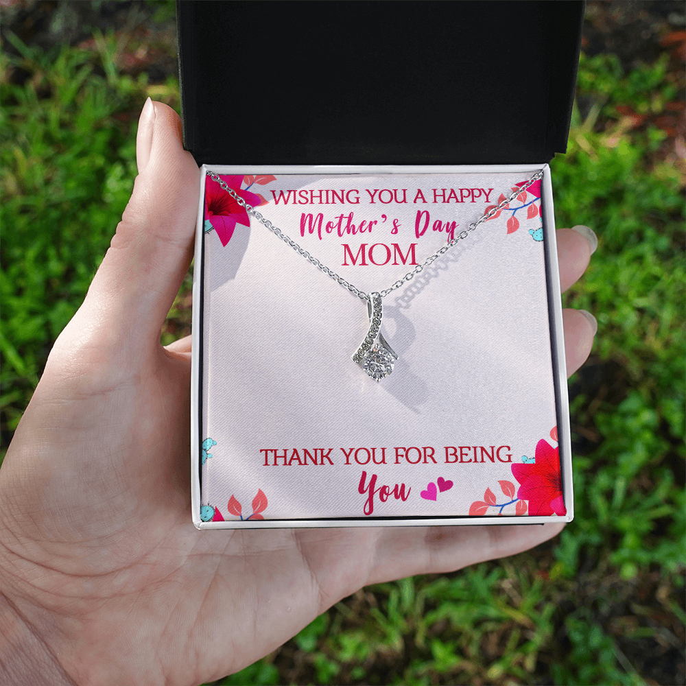Alluring Ribbon Necklace | Elegant Mother's Day Gift