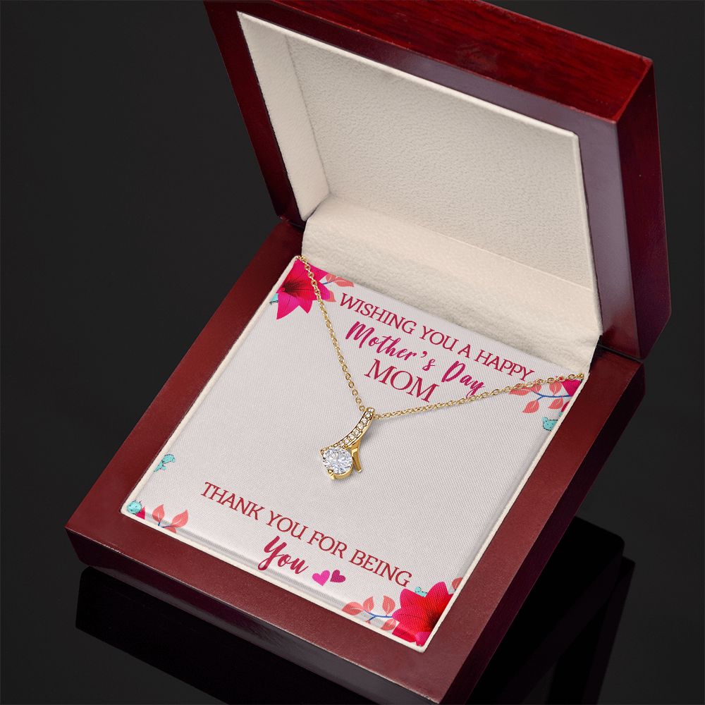 Alluring Ribbon Necklace | Elegant Mother's Day Gift