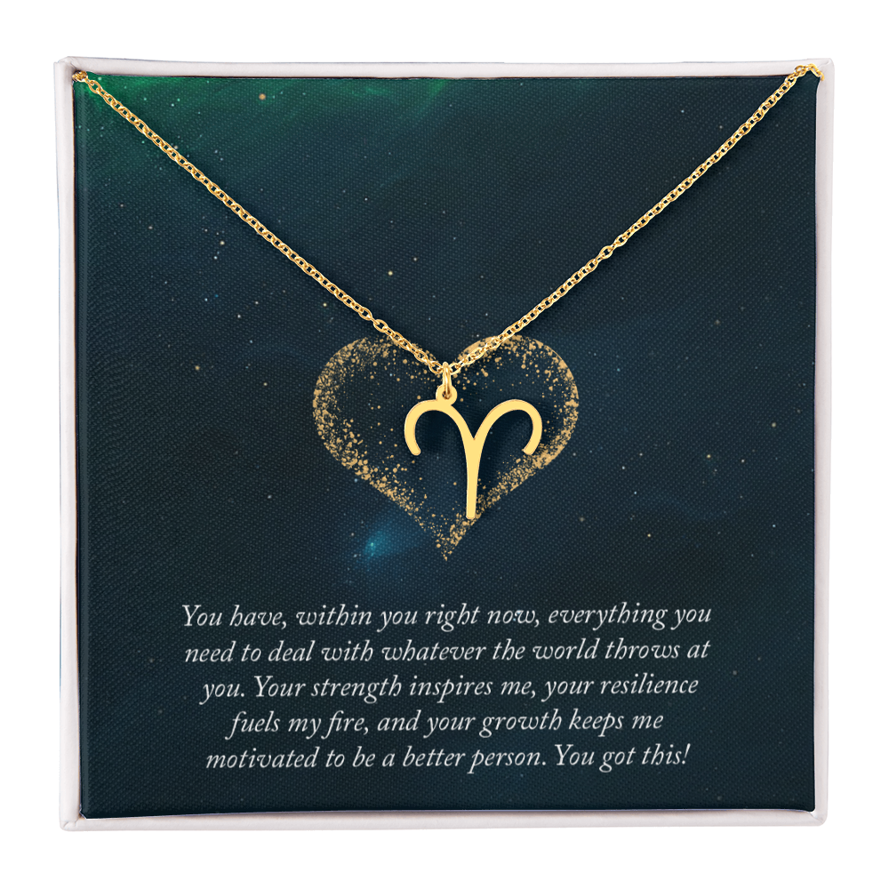Zodiac Symbol Pendant Necklace