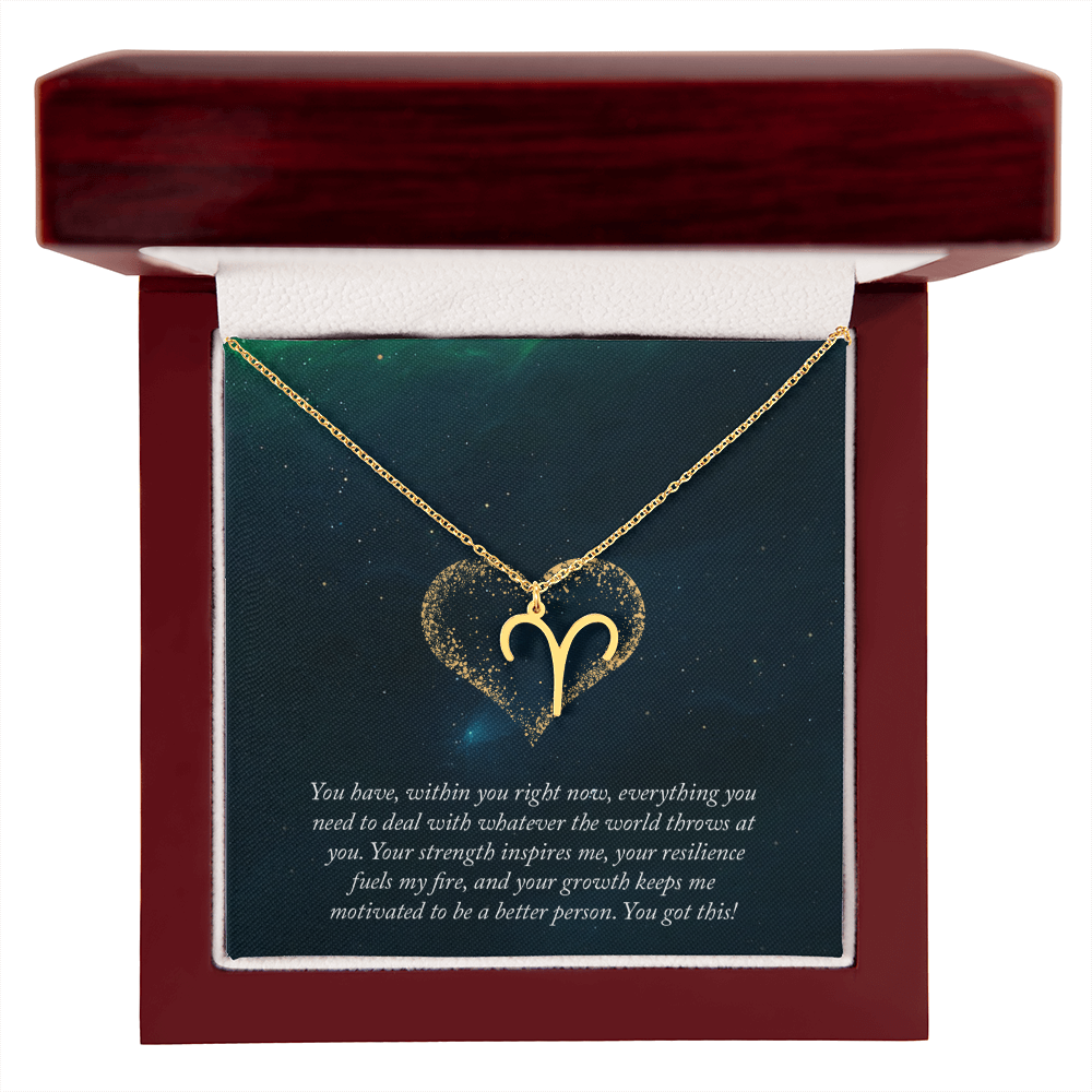 Zodiac Symbol Pendant Necklace