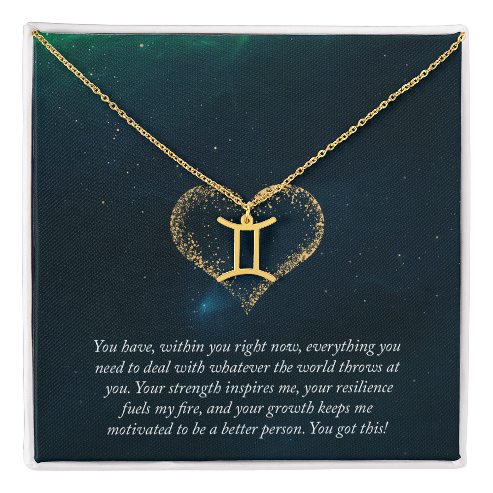 Zodiac Symbol Pendant Necklace