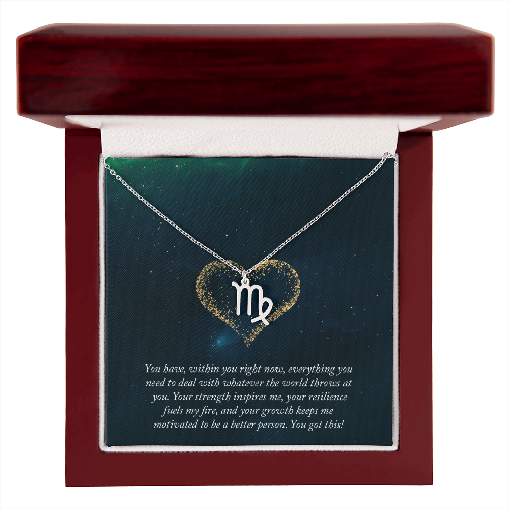 Zodiac Symbol Pendant Necklace