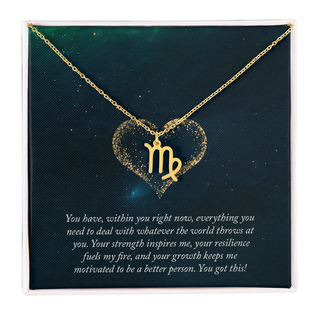 Zodiac Symbol Pendant Necklace