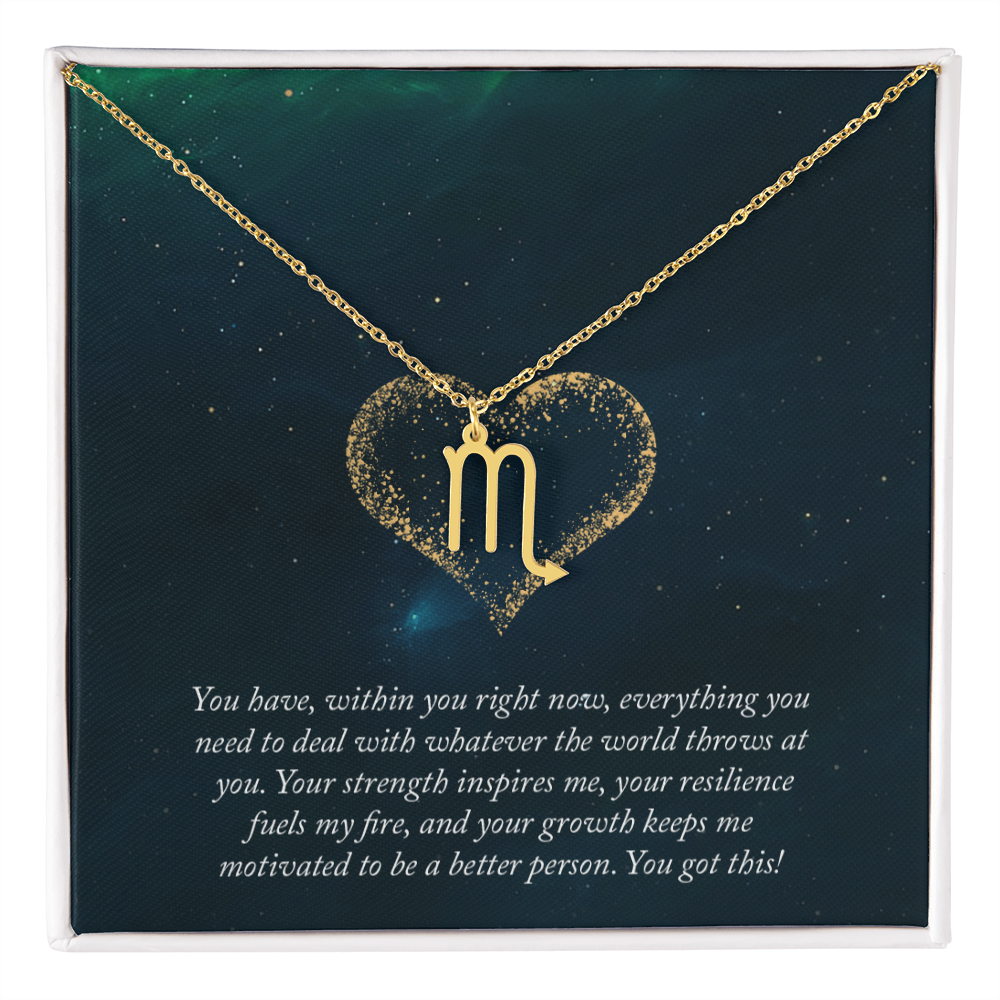 Zodiac Symbol Pendant Necklace