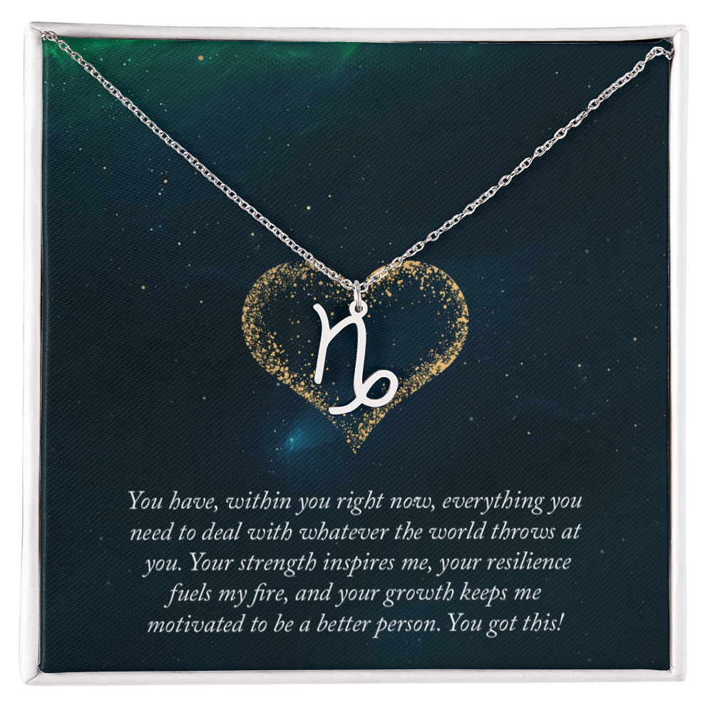 Zodiac Symbol Pendant Necklace