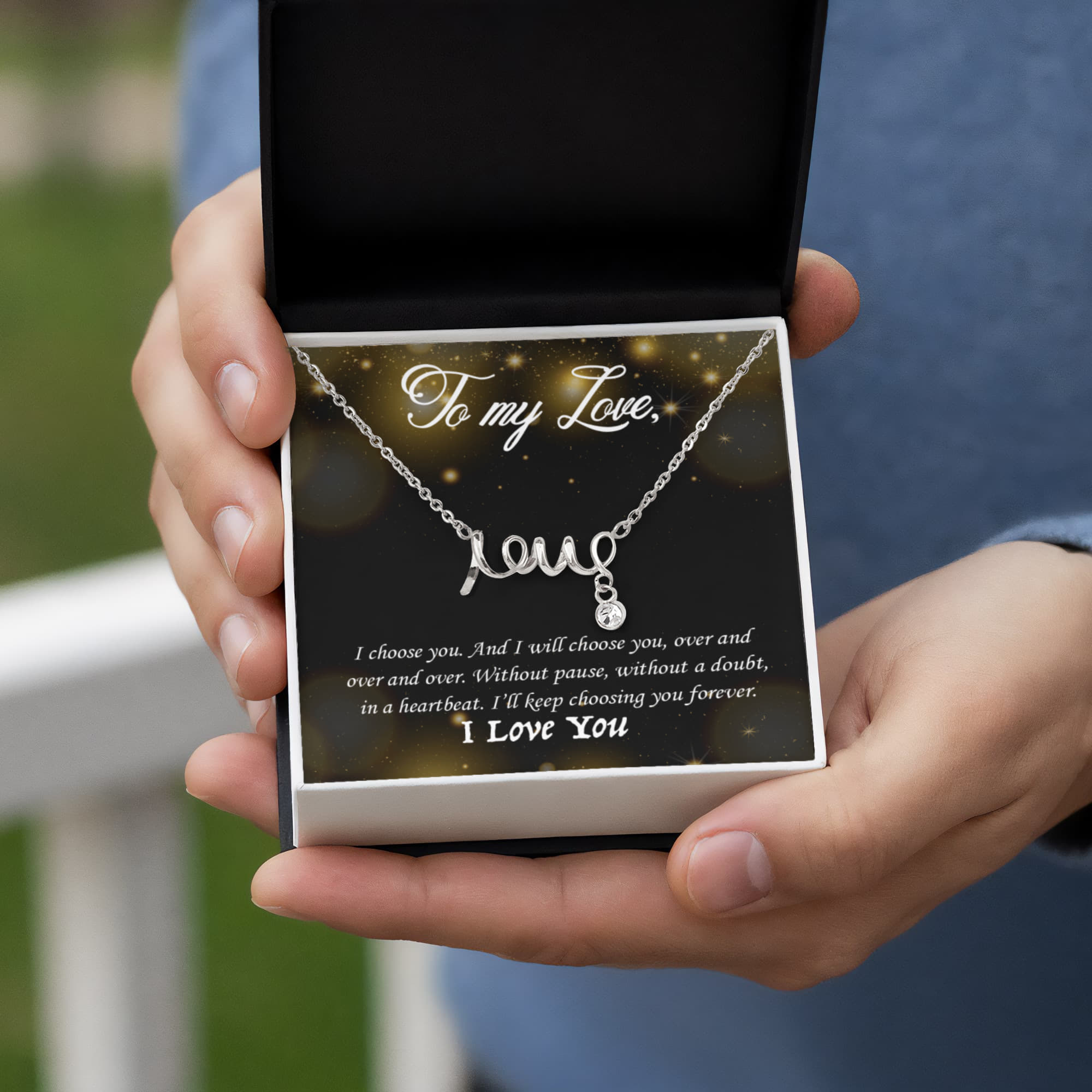 To My Love – Scripted Love Necklace