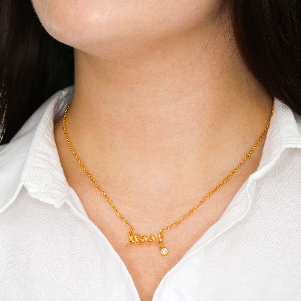 To My Love – Scripted Love Necklace