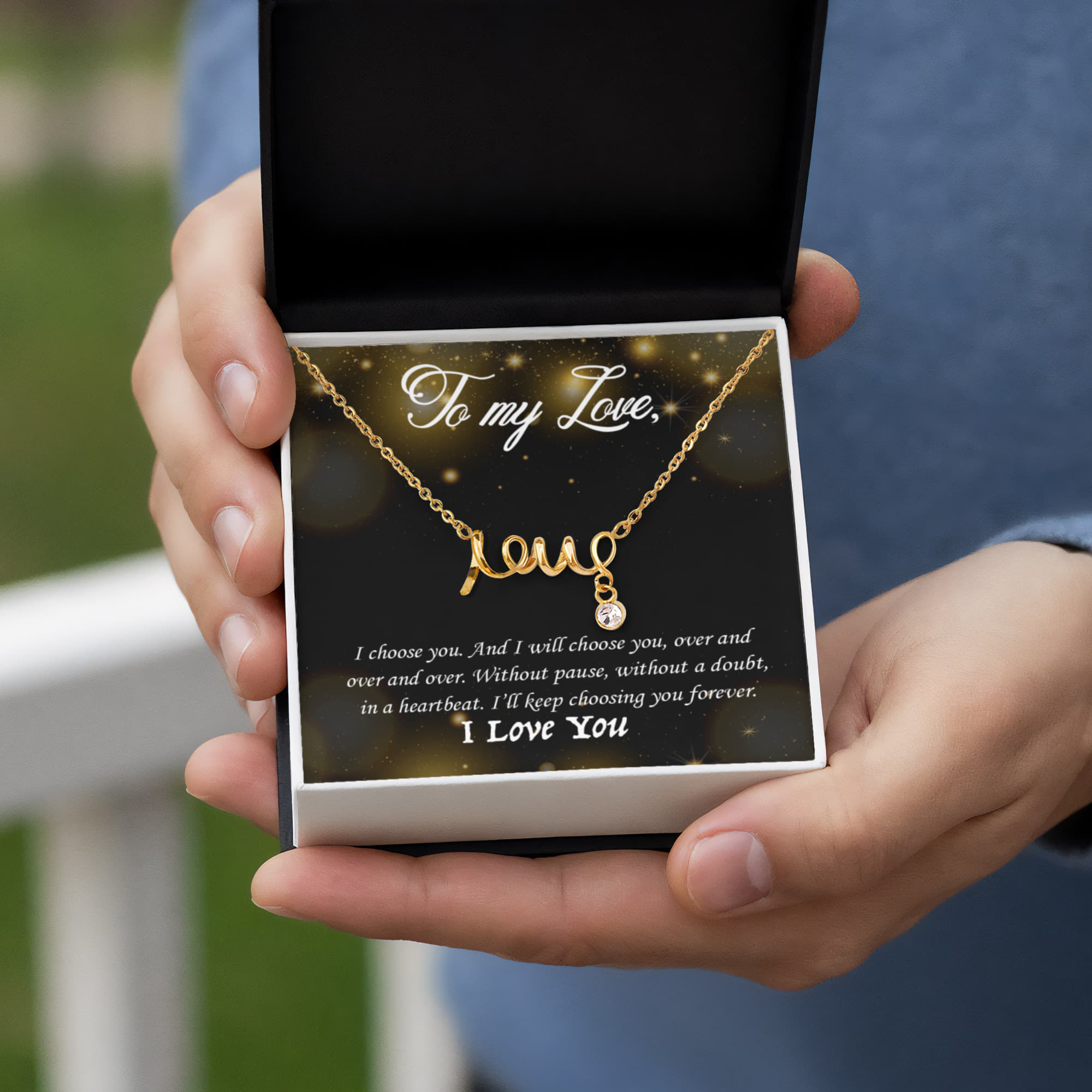 To My Love – Scripted Love Necklace