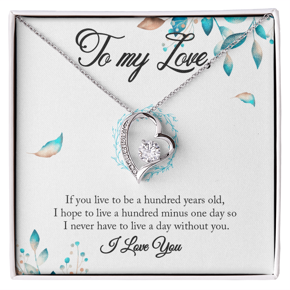 “To My Love – Heart Necklace Gift | Romantic Anniversary or Holiday Jewelry for Her”