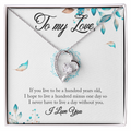 “To My Love – Heart Necklace Gift | Romantic Anniversary or Holiday Jewelry for Her”