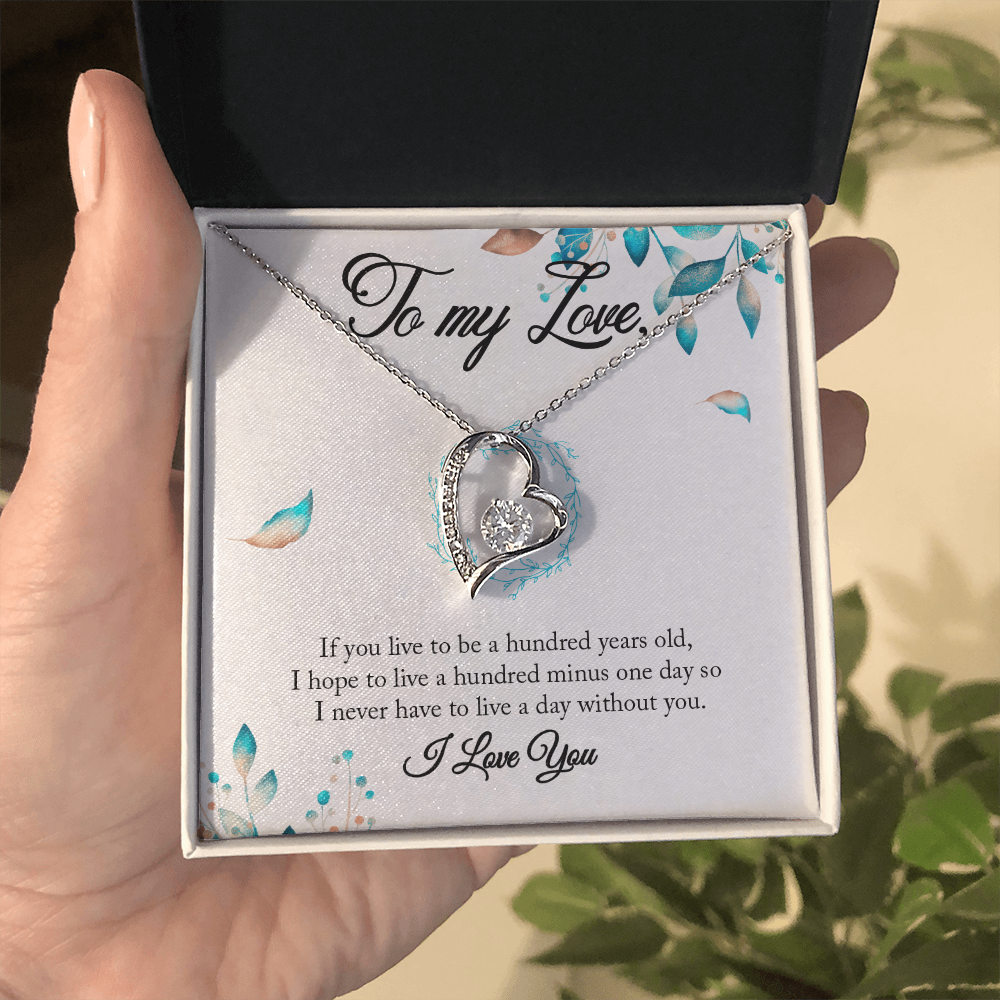 “To My Love – Heart Necklace Gift | Romantic Anniversary or Holiday Jewelry for Her”