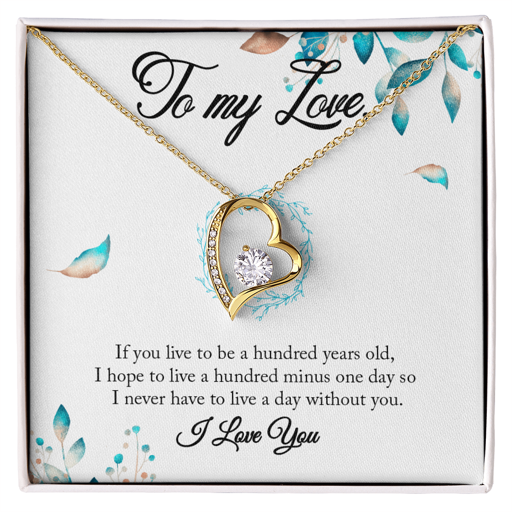 “To My Love – Heart Necklace Gift | Romantic Anniversary or Holiday Jewelry for Her”