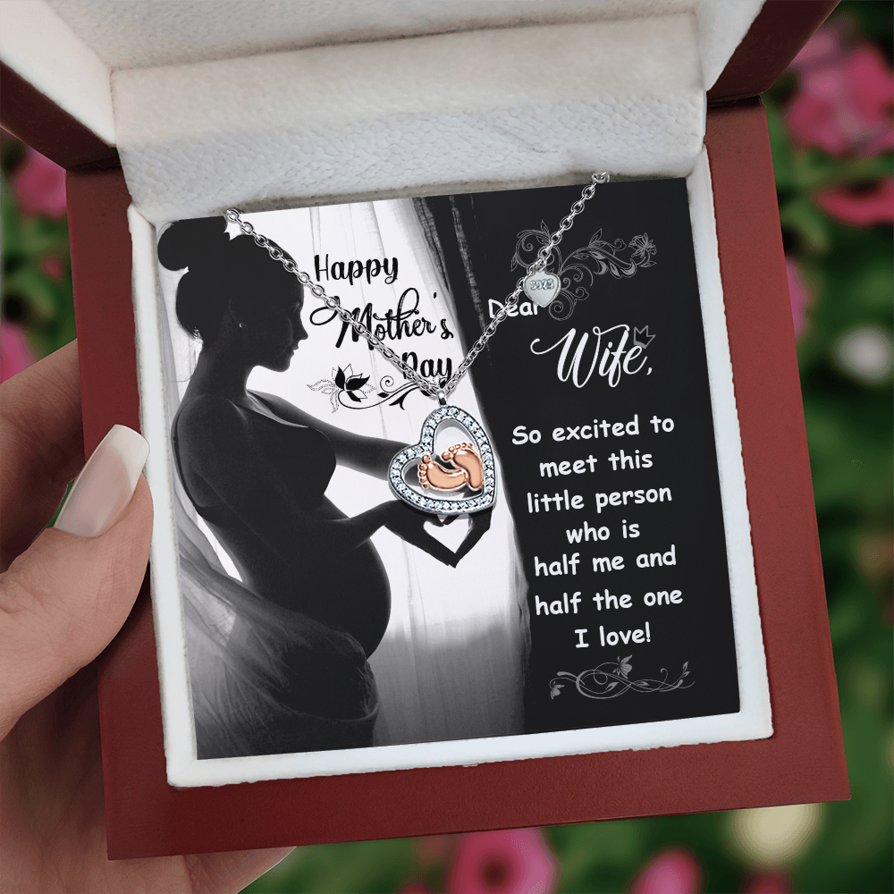 Baby Feet Heart Necklace | Motherhood Keepsake Gift