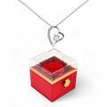 Rose Necklace Gift Box – Beautiful Holiday Jewelry Box Gift for Her