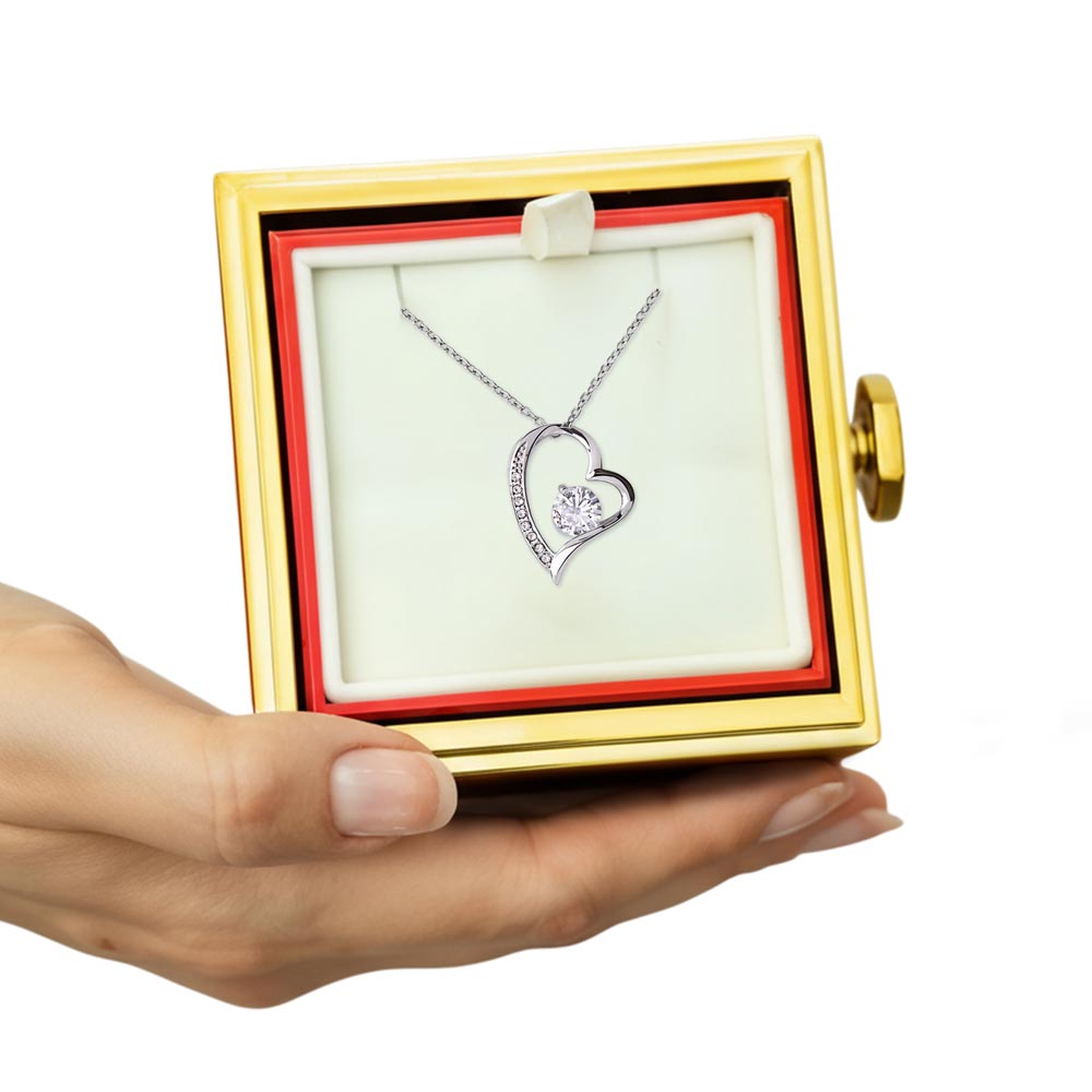 Rose Necklace Gift Box – Beautiful Holiday Jewelry Box Gift for Her