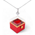 Forever Rose Pendant Gift Set – Romantic Jewelry Box Surprise for Someone Special