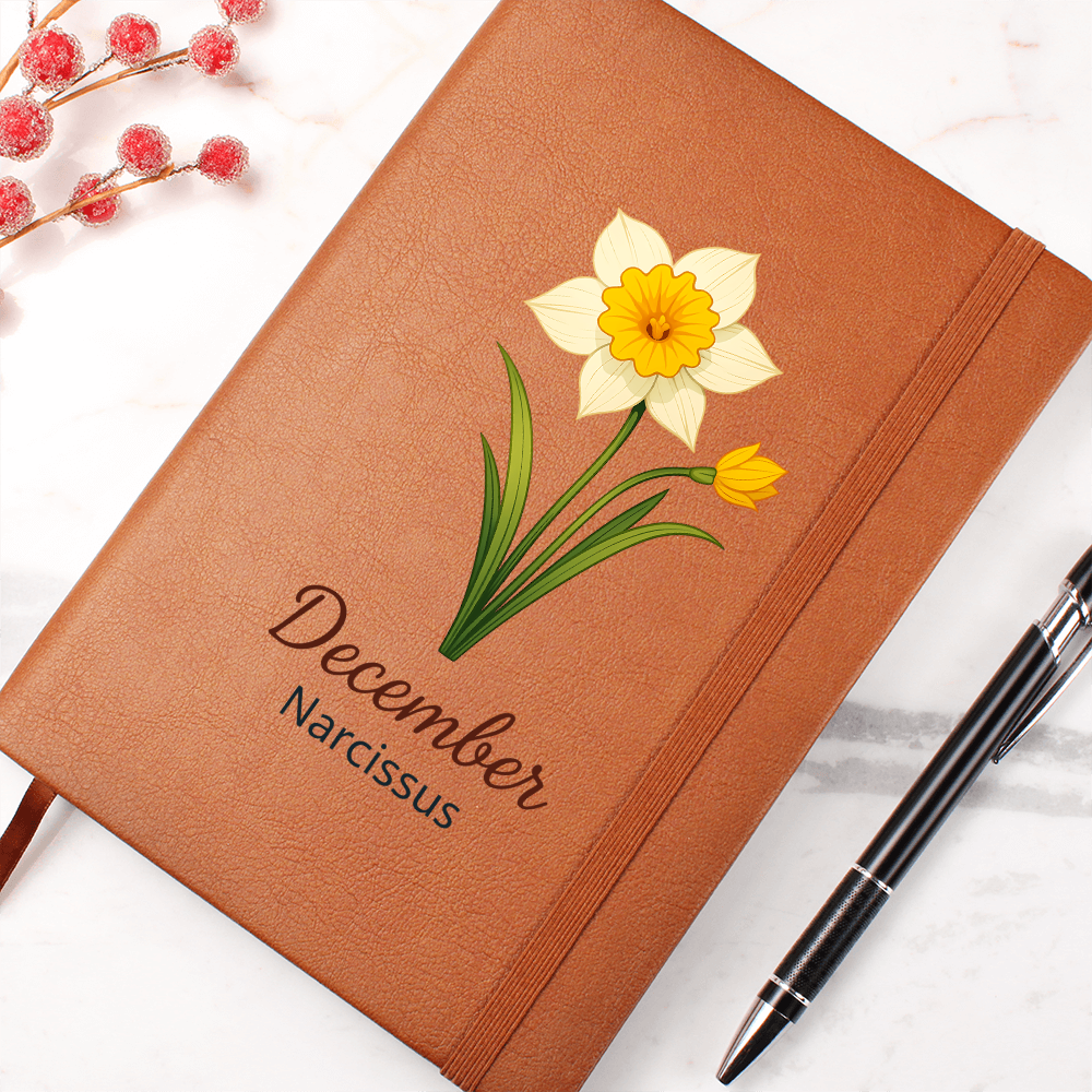Elegant Minimalist Birth Flower Journal-December