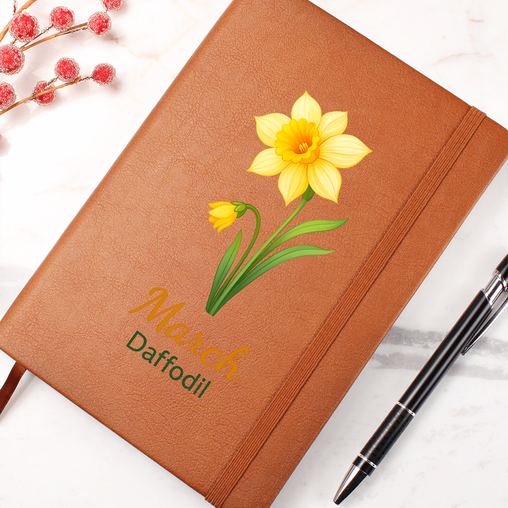 Elegant Minimalist Birth Flower Journal-March