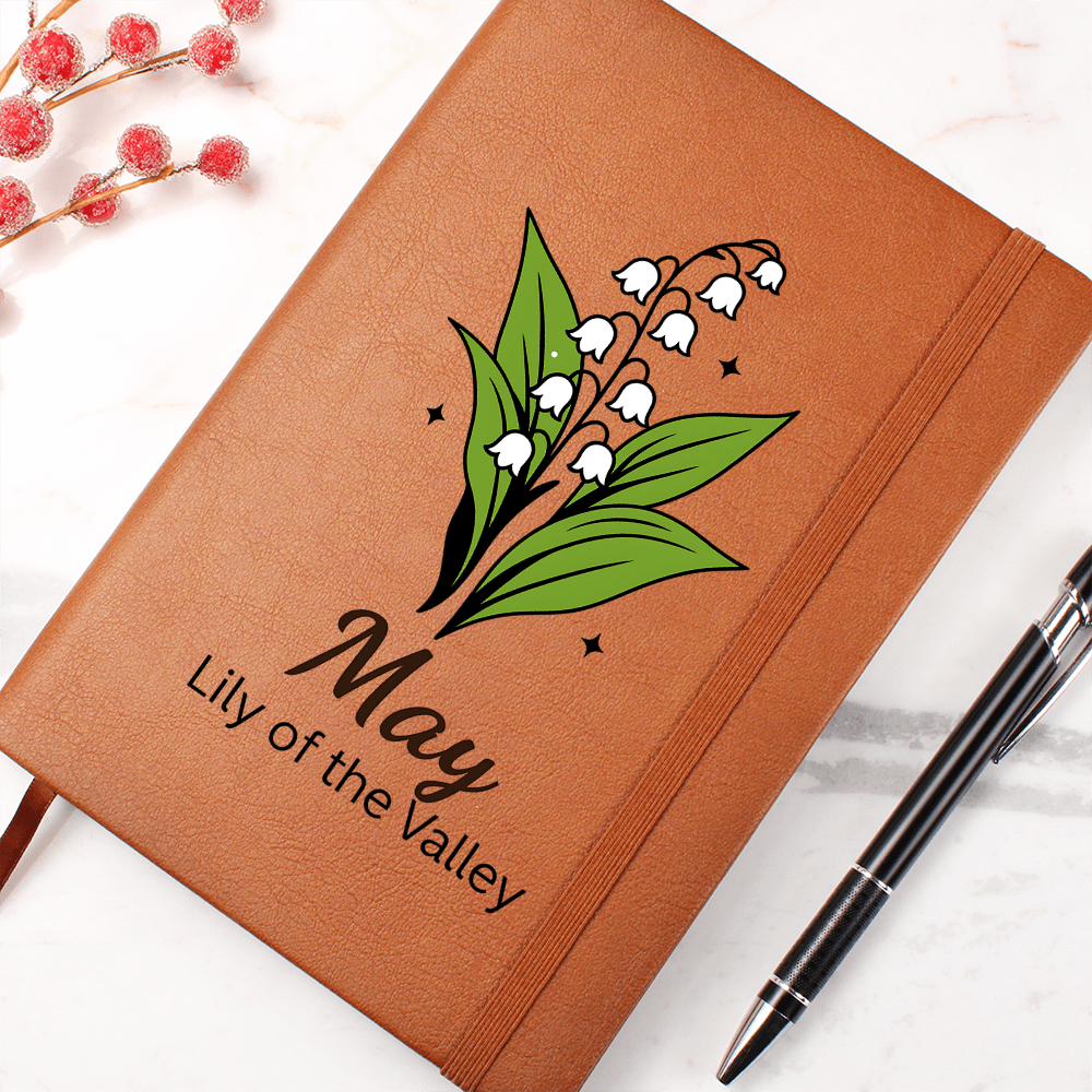 Elegant Minimalist Birth Flower Journal-May