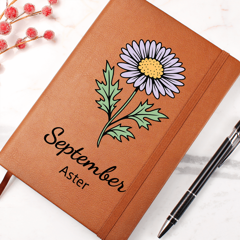 Elegant Minimalist Birth Flower Journal-September