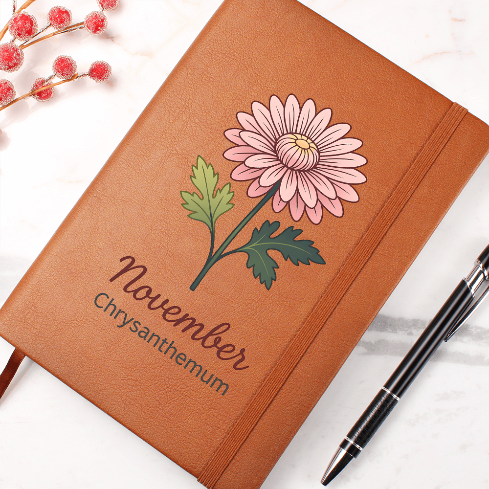 Elegant Minimalist Birth Flower Journal-November